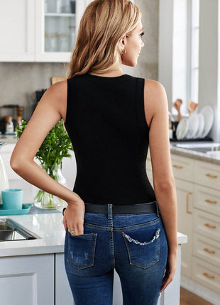 Solid Round Neck Tank - MimiStylez