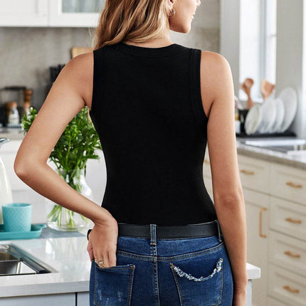 Solid Round Neck Tank - MimiStylez