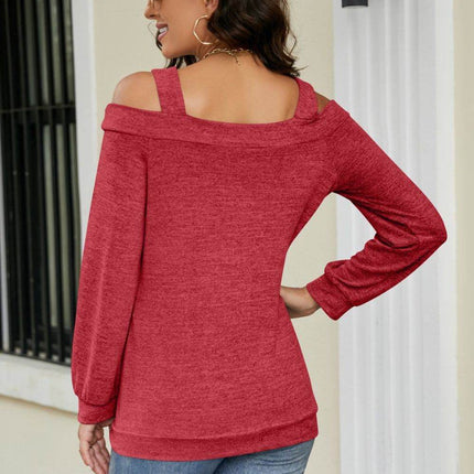 Cutout Cold-Shoulder Top - MimiStylez