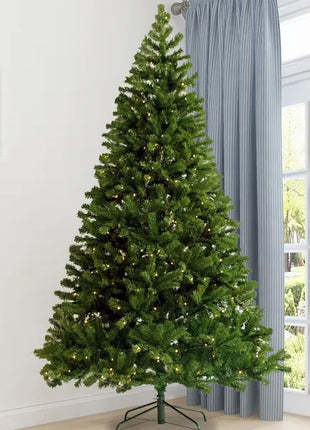 Pre-lit Christmas Tree 6ft Artificial Hinged Xmas Tree With Foldable Stand