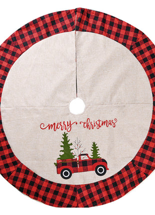 Plaid Christmas Tree Skirt