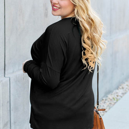 Basic Bae Full Size Round Neck Dropped Shoulder T-Shirt - MimiStylez