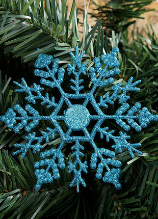 Christmas decorations, acrylic 10CM snowflakes, Christmas necessities, Christmas tree decorations