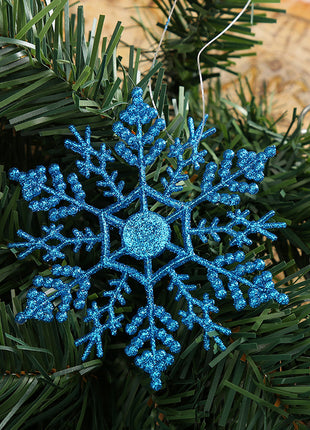 Christmas decorations, acrylic 10CM snowflakes, Christmas necessities, Christmas tree decorations
