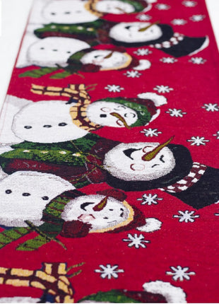 Christmas Elk Snowman Table Runner Merry Christmas Decorations