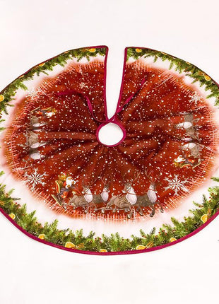 Christmas tree skirt Christmas tree decorations Christmas gifts Christmas scene matching