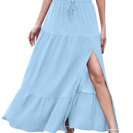Full Size Slit Maxi Skirt Plus Size - MimiStylez