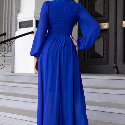 Twist Front Cutout Long Sleeve Dress - MimiStylez