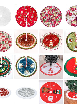 Christmas tree skirt Christmas tree decorations Christmas gifts Christmas scene matching