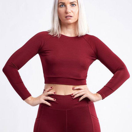 Long-Sleeve Crop Top - MimiStylez