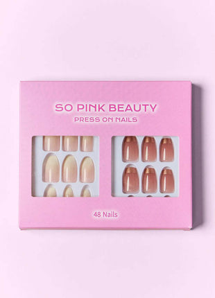 SO PINK BEAUTY Press On Nails 2 Packs - MimiStylez