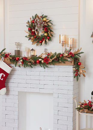 6FT Christmas Garland - Decorated Unlit