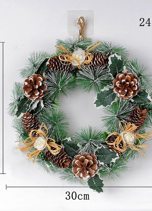 Christmas Wreath Pinecone Wreath Door Hanging Decoration