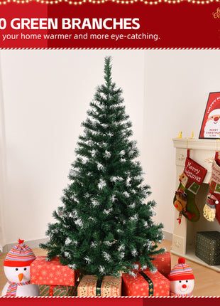 5ft Christmas Tree - Snow Tipped Branches, 480 Branches