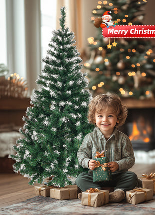 5ft Christmas Tree - Snow Tipped Branches, 480 Branches