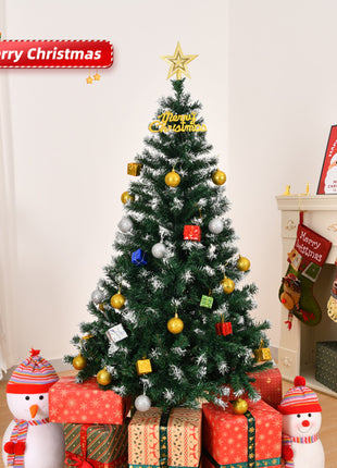 5ft Christmas Tree - Snow Tipped Branches, 480 Branches