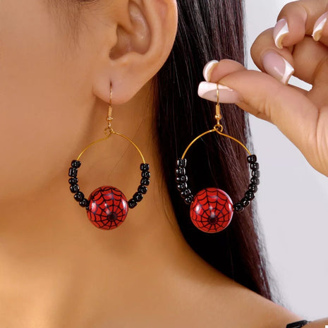 18K Gold - Plated Halloween Bead Earrings - MimiStylez