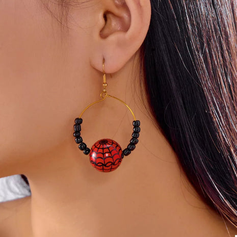 18K Gold - Plated Halloween Bead Earrings - MimiStylez