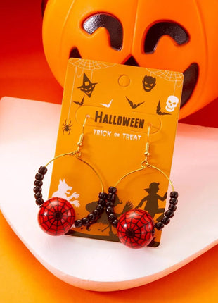 18K Gold - Plated Halloween Bead Earrings - MimiStylez