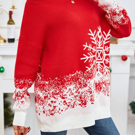 Off-Shoulder Long Sleeve Sweater - MimiStylez