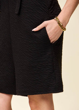 Double Take Full Size Texture Square Neck Romper - MimiStylez