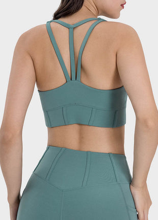 Square Neck Wide Strap Active Tank - MimiStylez