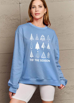 Simply Love Full Size Christmas Tree Graphic Sweatshirt - MimiStylez