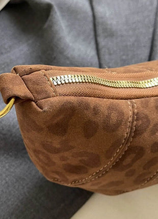 PU Leather Strap Suede Shoulder Bag - MimiStylez