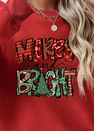 MERRY AND BRIGHT Long Sleeve Sweatshirt - MimiStylez
