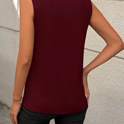 Round Neck Sleeveless Tank - MimiStylez
