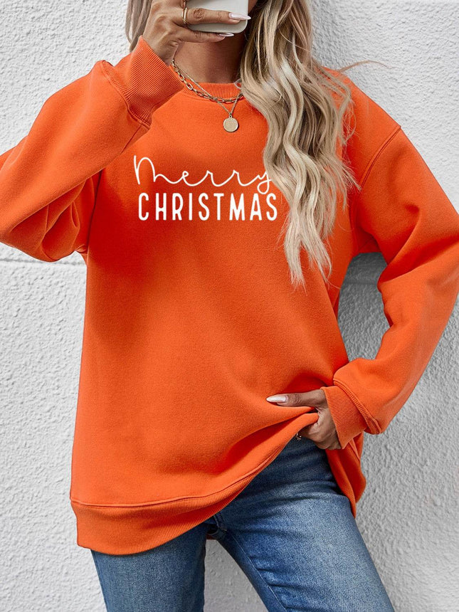 MERRY CHRISTMAS Dropped Shoulder Sweatshirt - MimiStylez