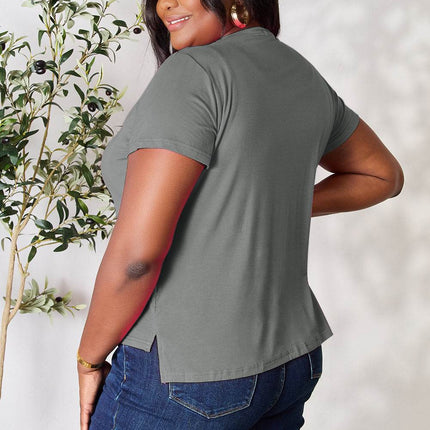 Basic Bae Full Size Round Neck Short Sleeve T-Shirt - MimiStylez
