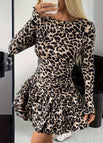 Khaki Leopard Print / L