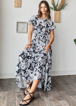 Mittoshop Tropical Print Top and Skirt Set - MimiStylez