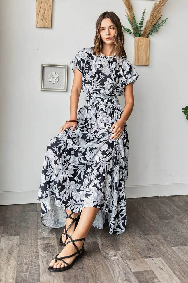 Mittoshop Tropical Print Top and Skirt Set - MimiStylez