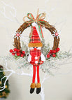Small dead stick garland snowman