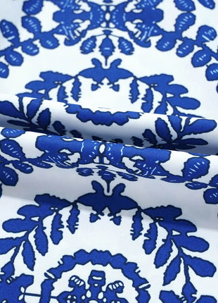 Printed Crew Neck Sleeveless Top - MimiStylez