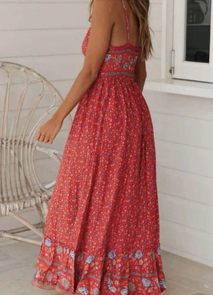 Printed Maxi Cami Dress - MimiStylez