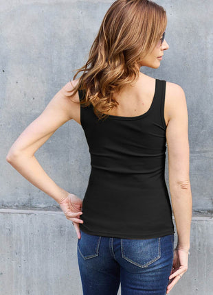 Basic Bae Full Size Square Neck Wide Strap Tank - MimiStylez