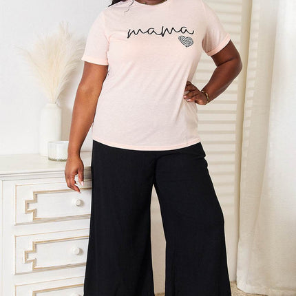 Simply Love MAMA Heart Graphic T-Shirt - MimiStylez