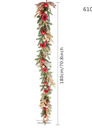 6FT Christmas Garland - Decorated Unlit