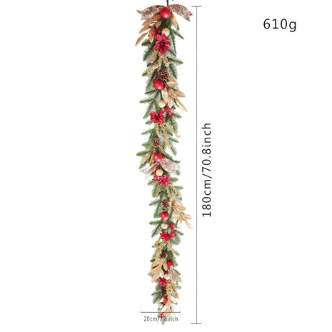 6FT Christmas Garland - Decorated Unlit