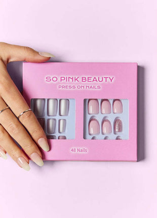 SO PINK BEAUTY Press On Nails 2 Packs - MimiStylez