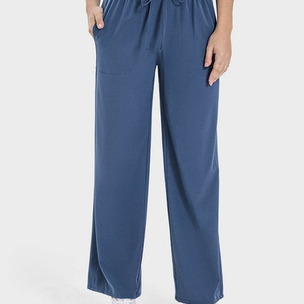 Drawstring Pocketed Active Pants - MimiStylez