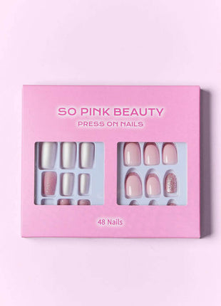 SO PINK BEAUTY Press On Nails 2 Packs - MimiStylez