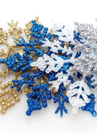 Christmas decorations, acrylic 10CM snowflakes, Christmas necessities, Christmas tree decorations