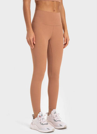 Highly Stretchy Wide Waistband Yoga Leggings - MimiStylez