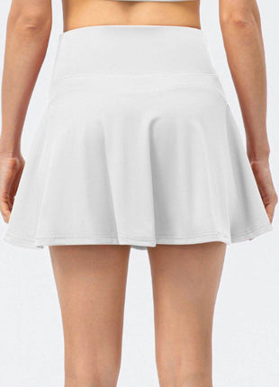High Waist Wide Waistband Active Skirt - MimiStylez