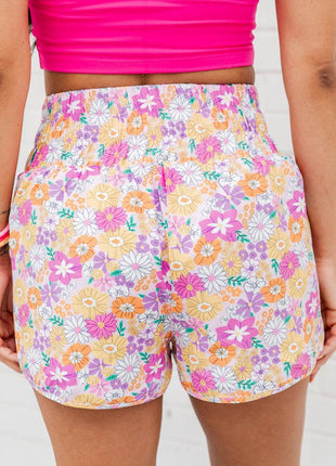 Printed High Waist Shorts - MimiStylez