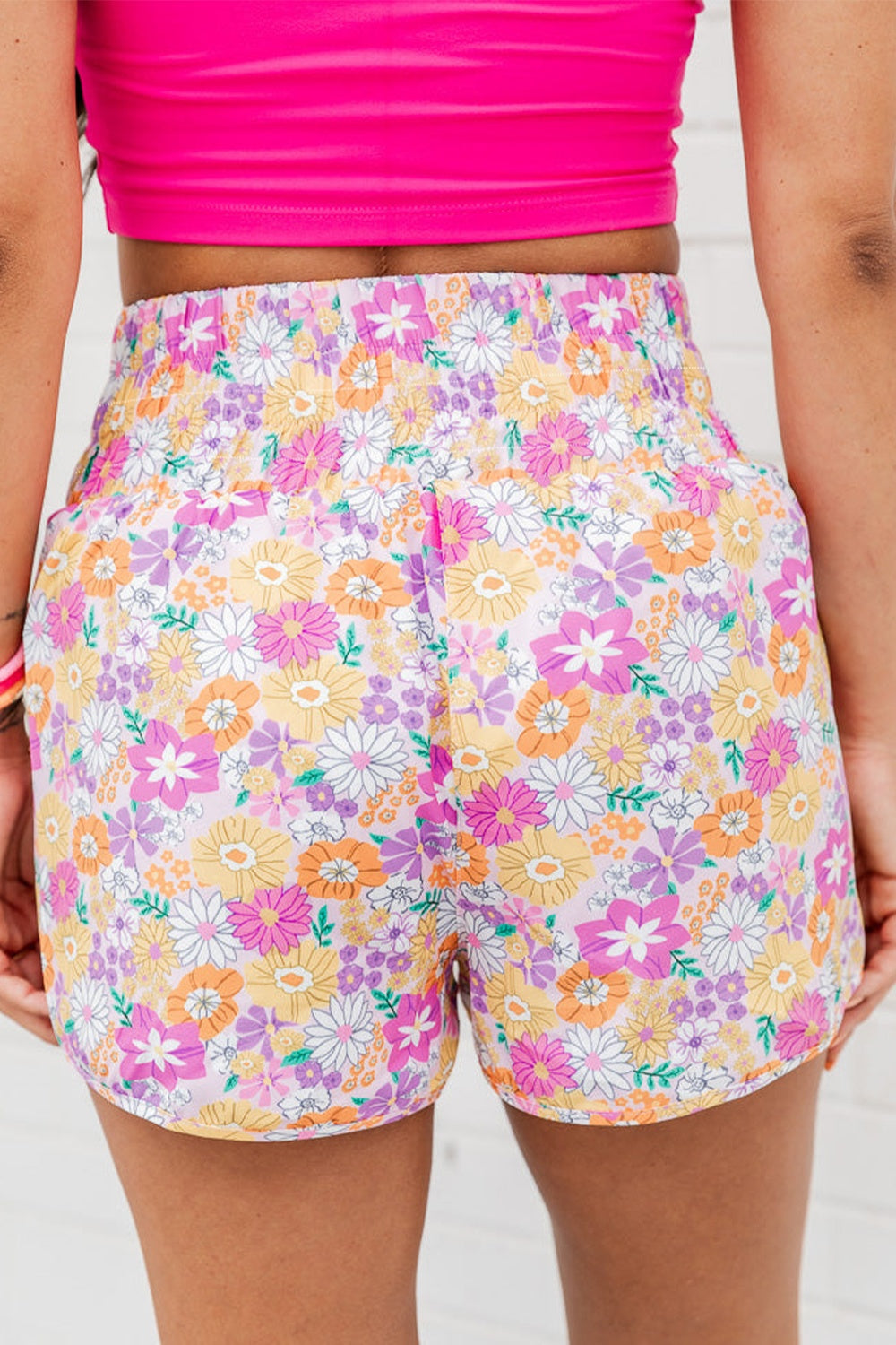 Shorts estampados de cintura alta